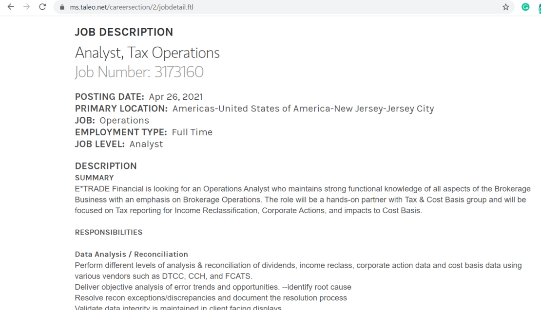 Job Posting on ATS Job Posting on ATS