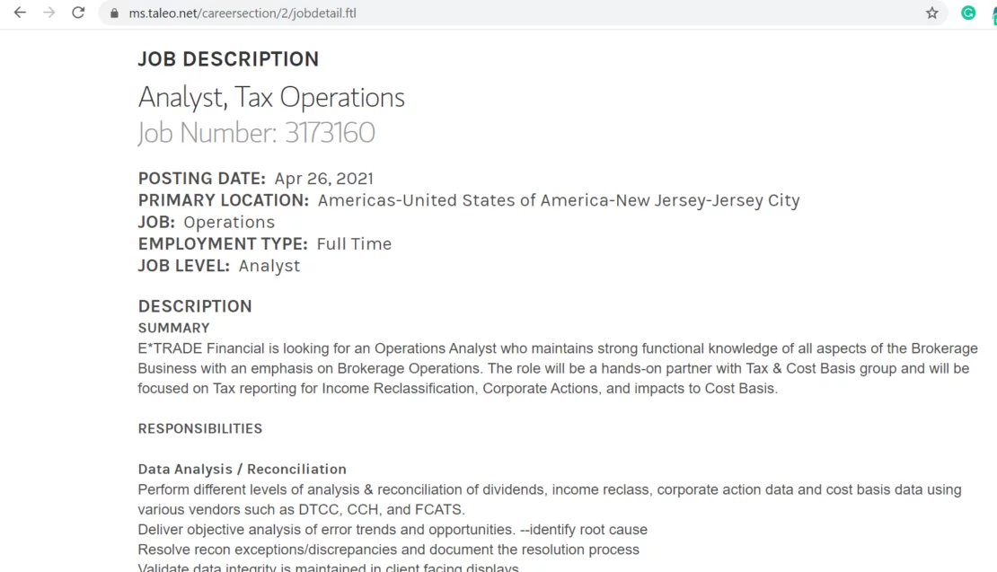 Job Posting on ATS Job Posting on ATS