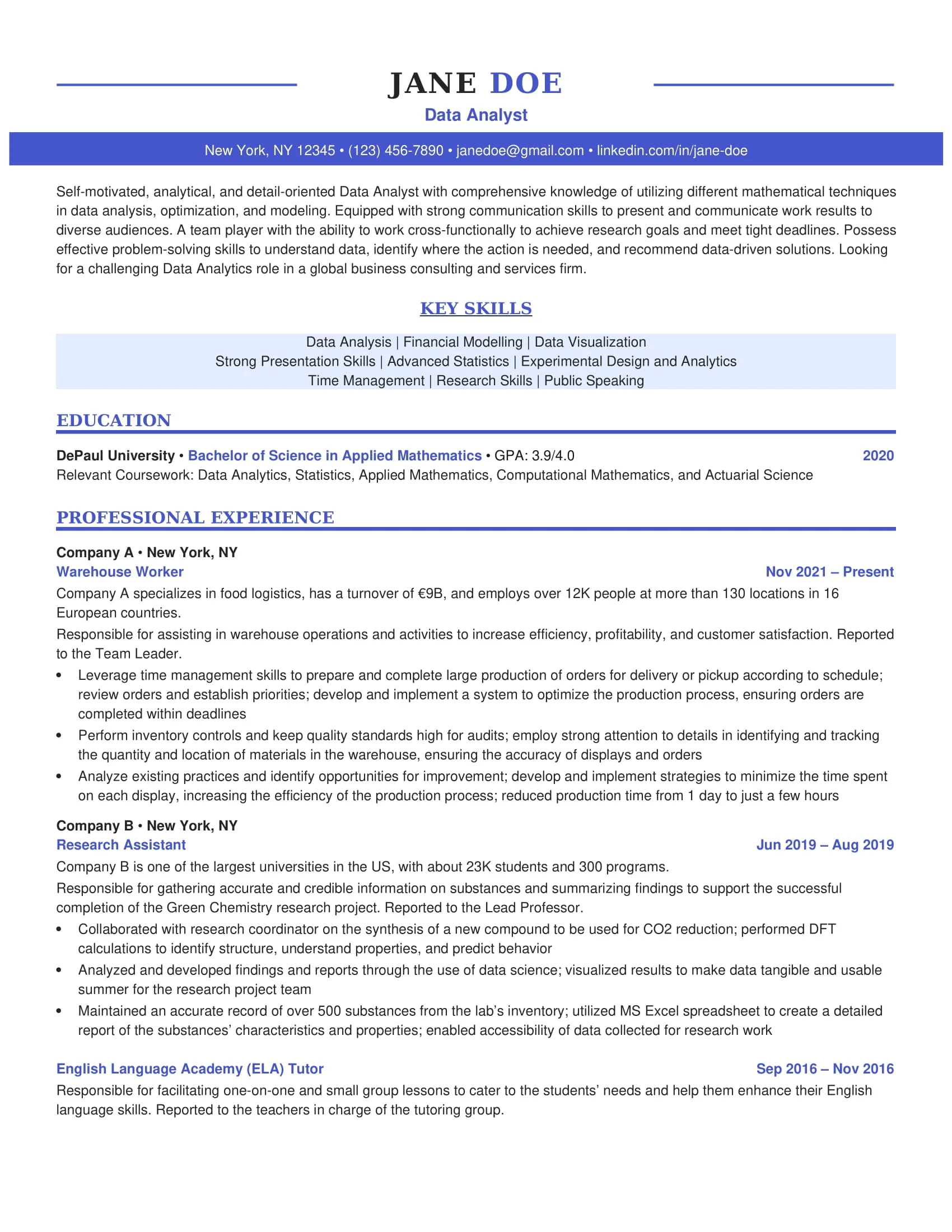 How to Write a Resume with No Experience, image size:1700x2200