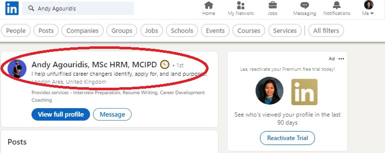 Download Others’ Resumes from LinkedIn step 2
