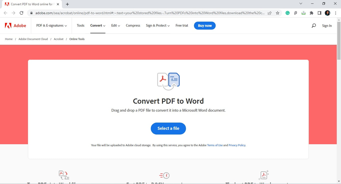 Downloading Resume in Word Step 1
