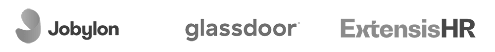 Partners-logos Jobylon, Glassdoor & Extensishr Partner logos
