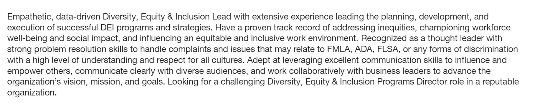 Highlight key skills in your professional summary section Highlight key skills in your professional summary section