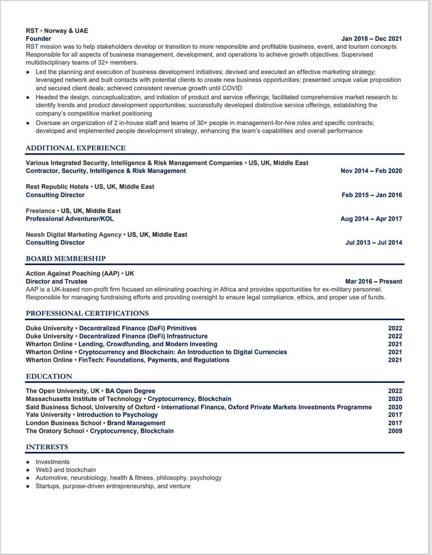 Career change resume sample 2 part 2 Career change resume sample 2 part 2