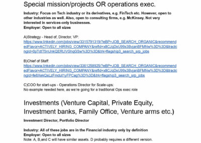 Target Job Exploration